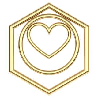 Caroline Jane - Heart, Circle, Hexagon logo