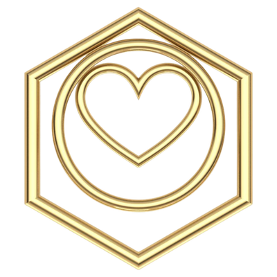 Caroline Jane - Heart, Circle, Hexagon logo